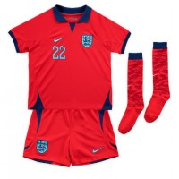 England Jude Bellingham #22 Replika babykläder Bortaställ Barn VM 2022 Kortärmad (+ korta byxor)